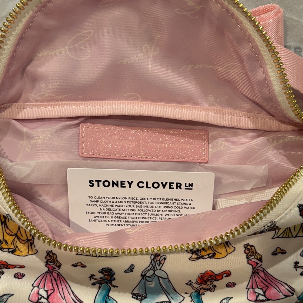 Stoney Clover Lane Disney Princess Crossbody Bag - Cream and Pink-Firm price. - Picture 8 of 10